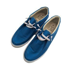 Everglades Mens Sz 40 Slip On Canvas Boat Shoes Bright Blue